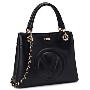 Valentino by Mario Valentino chain tote tassel bag leather made in Italy NWOT